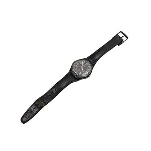 Vintage Swatch Black Quartz Watch – Day/Date